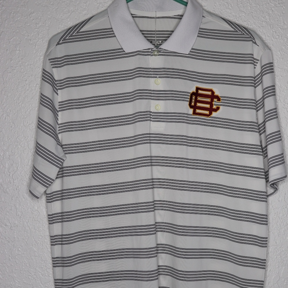 Nike Golf Dri-Fit Polo Striped Medium M NEW W TAGS